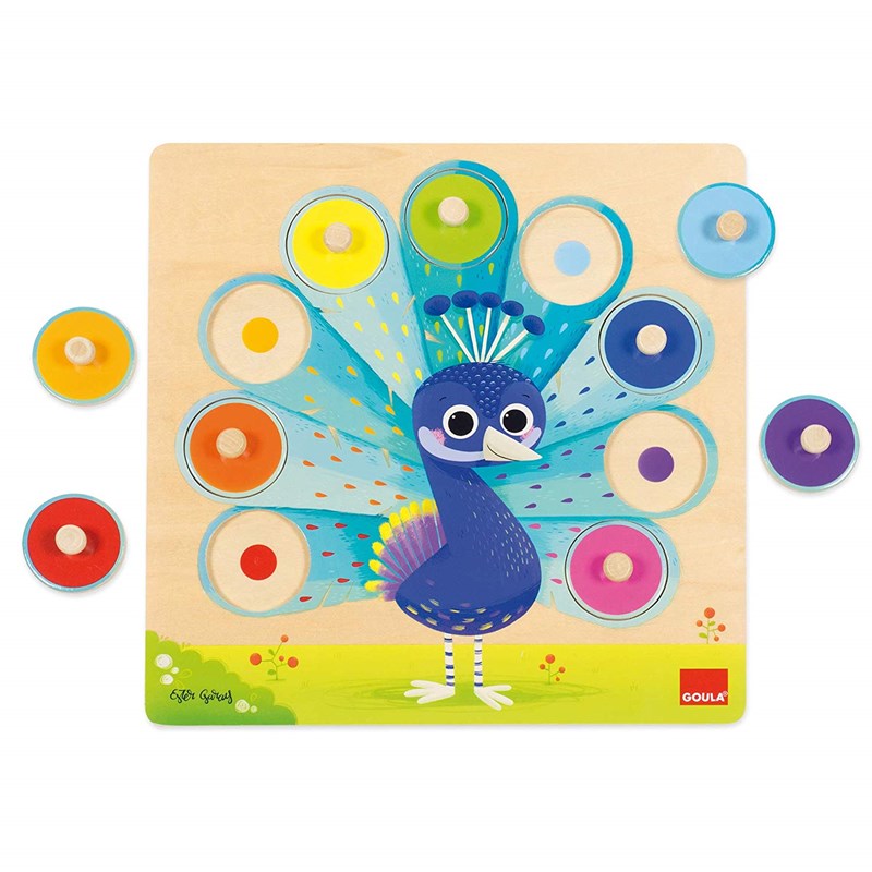 Goula - Puzzle paon