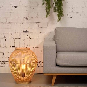 Lampe à poser en bambou