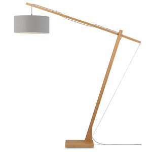 Lampadaire bambou et lin mont