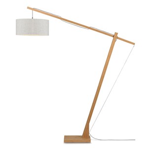 Lampadaire bambou et lin mont