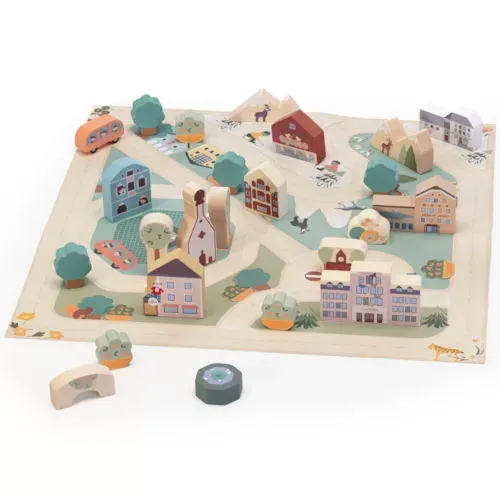 Sevi - Puzzle à jouer village des alpes