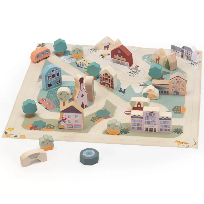 Puzzle à jouer village des alpes (Sevi) - Couverture