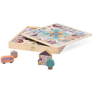 Puzzle à jouer village des alpes