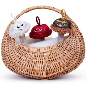 Déco champignon à suspendre bordeaux