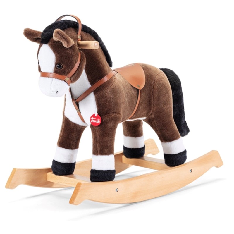 Cheval à bascule marron foncé