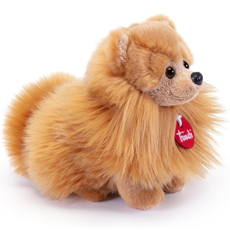 Peluche chien poméranien 22 cm