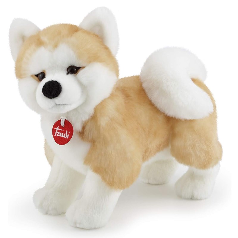 Peluche chien akita 25 cm