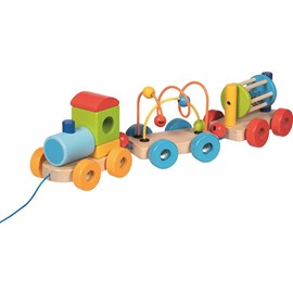 Train d'éveil en bois rio