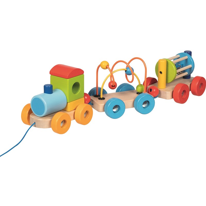 Train d'éveil en bois rio