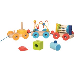 Train d'éveil en bois rio