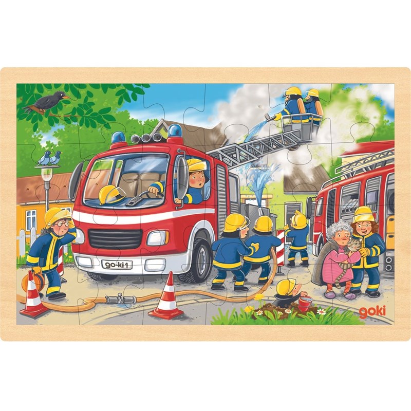 Puzzle brigade de pompiers 24 pcs