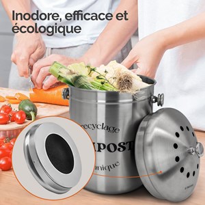 Filtres à charbon actif pour composteur