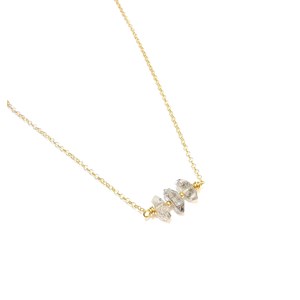 Collier quartz diamant