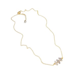Collier quartz diamant