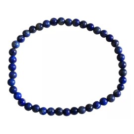 Bracelet 4 mm en lapis lazuli