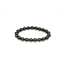 Bracelet 4 mm en obsidienne noire