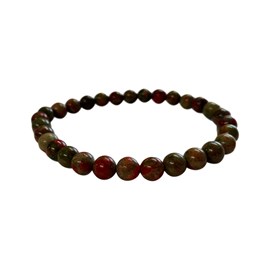 Bracelet 6 mm en unakite
