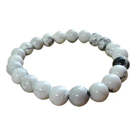 Bracelet 6 mm en howlite