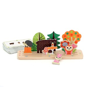 Jeu de logique en bois la forêt