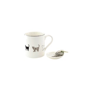 Coffret mug et coupelle ours chat