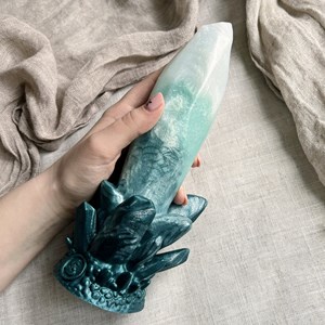 Écho, sextoy cristal d'émeraude