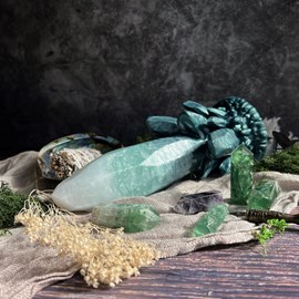 Écho, sextoy cristal d'émeraude