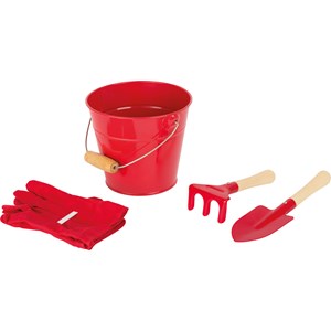 Outils de jardinage et seau