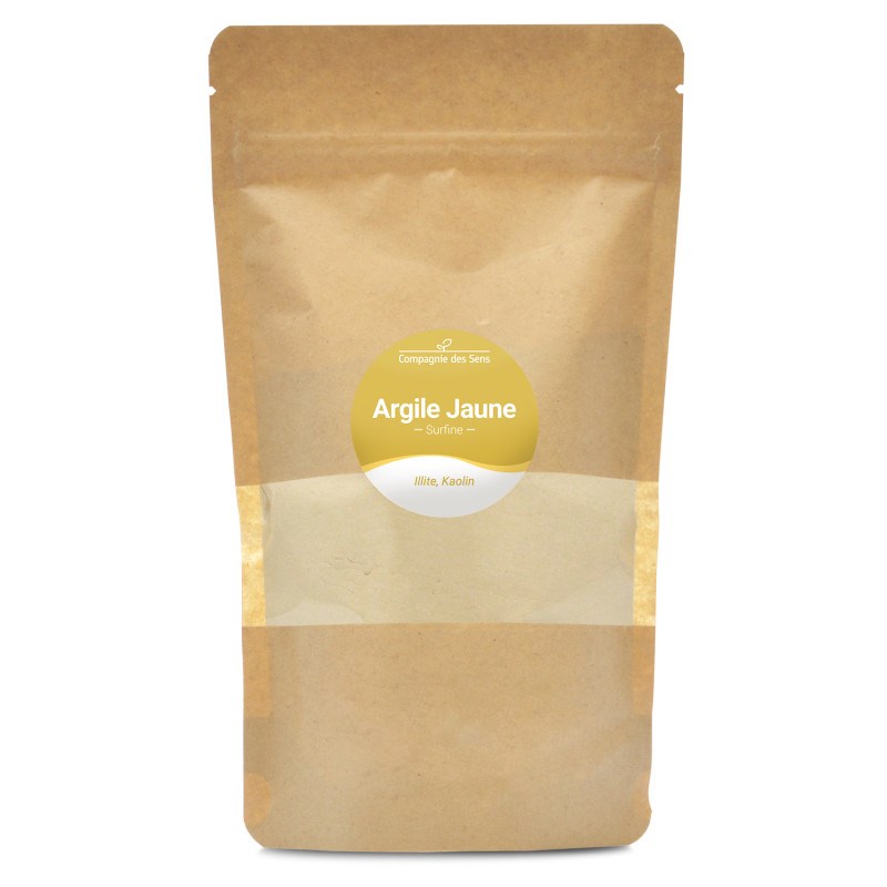 Argile jaune illite - poudre surfine - 300g