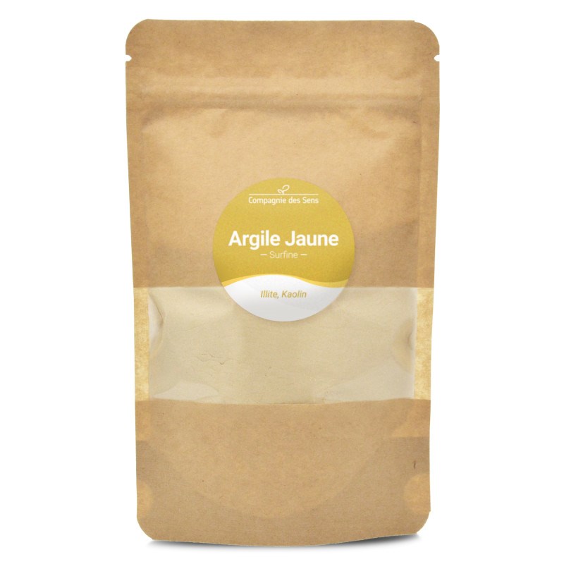 Argile jaune illite - poudre surfine - 150g
