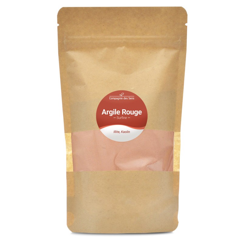 Argile rouge illite - poudre surfine - 300g