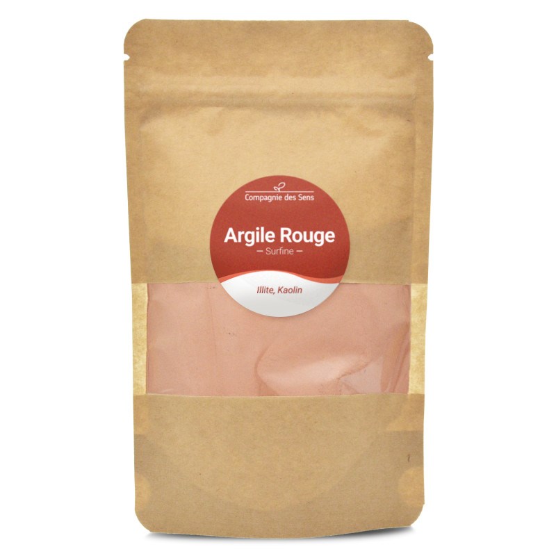Argile rouge illite - poudre surfine - 150g