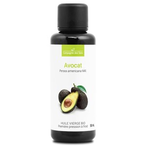 Huile d'avocat bio - 50ml - fraîcheur garantie oxycert® - vierge & de 1?? pressi