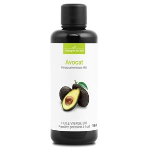 Huile d'avocat bio - 100ml - fraîcheur garantie oxycert® - vierge & de 1?? press