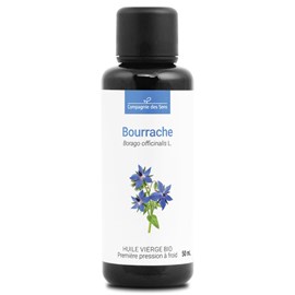 Huile de bourrache bio - 50ml - fraîcheur garantie oxycert® - vierge & de 1?? pr