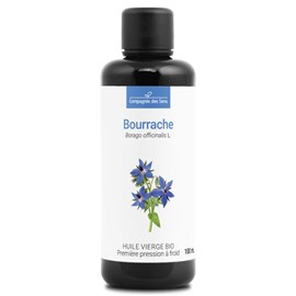 Huile de bourrache bio - 100ml - fraîcheur garantie oxycert® - vierge & de 1?? p