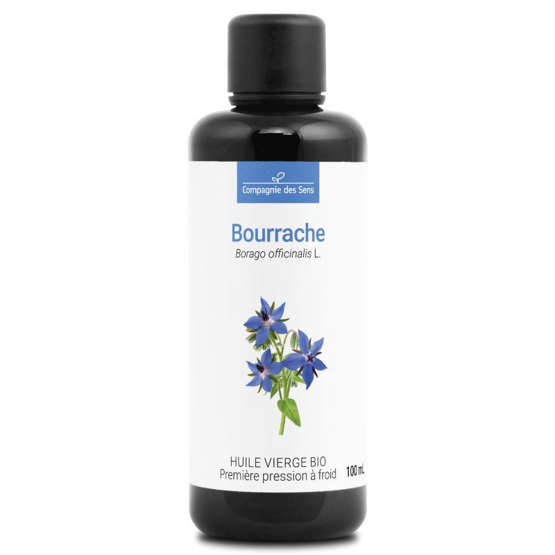 Huile de bourrache bio - 100ml - fraîcheur garantie oxycert® - vierge & de 1?? p