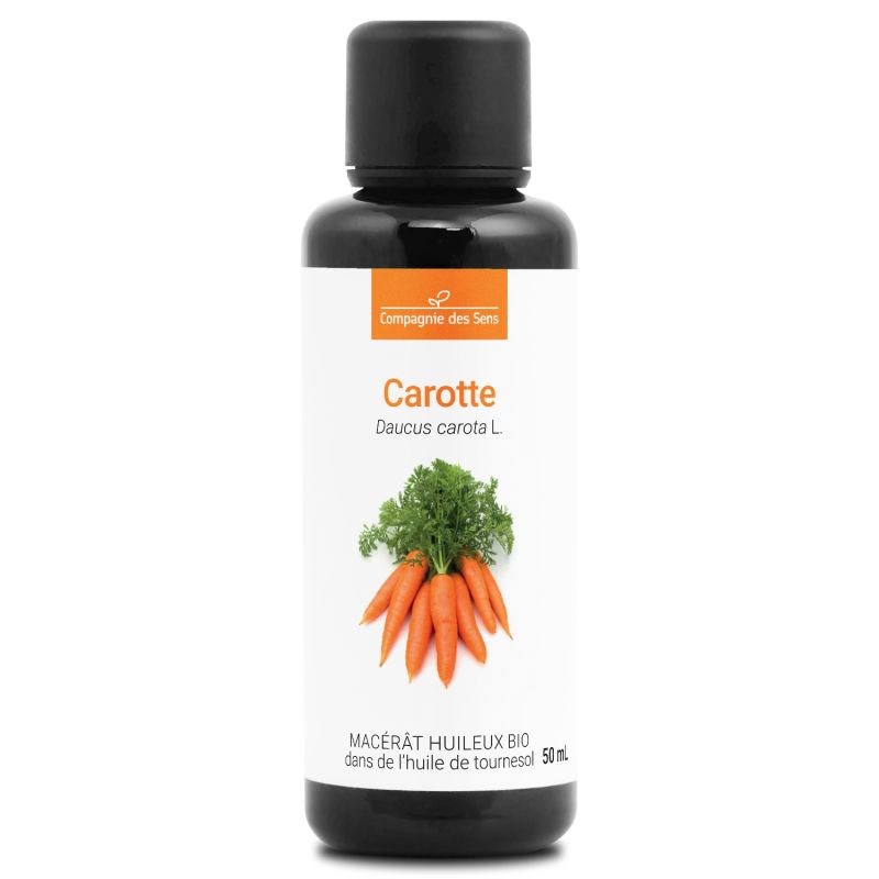Carotte - macérât huileux bio - 50ml - flacon en verre