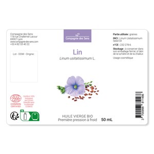 Lin - huile végétale bio 100ml