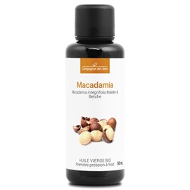 Huile de macadamia bio - 50ml - fraîcheur garantie oxycert® - vierge & de 1?? pr