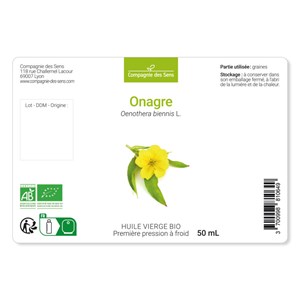 Onagre - huile végétale bio 100ml