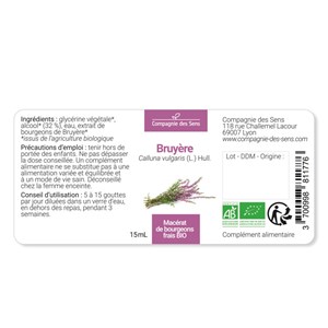 Bruyère - macérat de bourgeons - 15ml 15