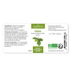 Chêne - macérat de bourgeons - 30ml 30