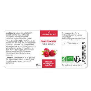 Framboisier bio - 15ml (rubus idaeus) – macérat concentré de bourgeons frais 15