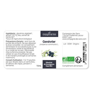 Genévrier macérat bourgeons bio 15ml 15