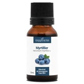Myrtiller bio - 15ml (vaccinium myrtillus) – macérat concentré de bourgeons frai