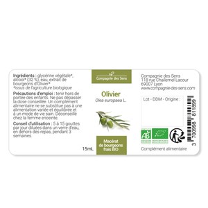 Olivier - macérat de bourgeons bio 30ml 30