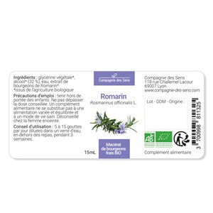 Romarin - macérat de bourgeons bio 30ml 30