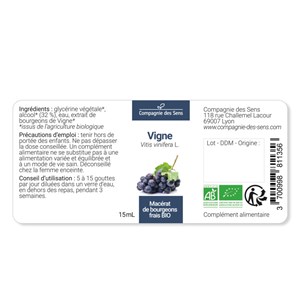 Vigne - macérat de bourgeons bio 30ml 30