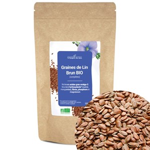 Graines de lin brun bio - 250g (complète