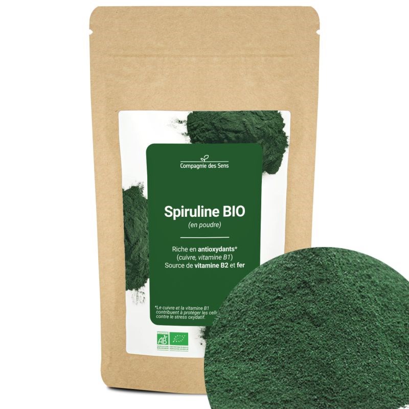 Spiruline bio - 50g (en poudre) - riche en antioxydants